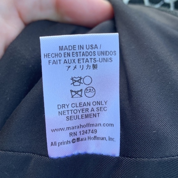 Mara Hoffman Strata Spotted Polka Dot Fit & Flare long sleeve Dress Size S - Picture 7 of 8